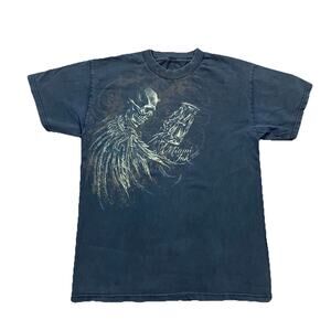 Miami Ink Skull T Shirt Tattoo Graphic Black Tee Men’s Large